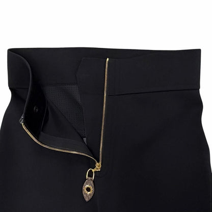 Louis Vuitton Monogram Zip High Waist Stretch Pants Black 40 — view 3