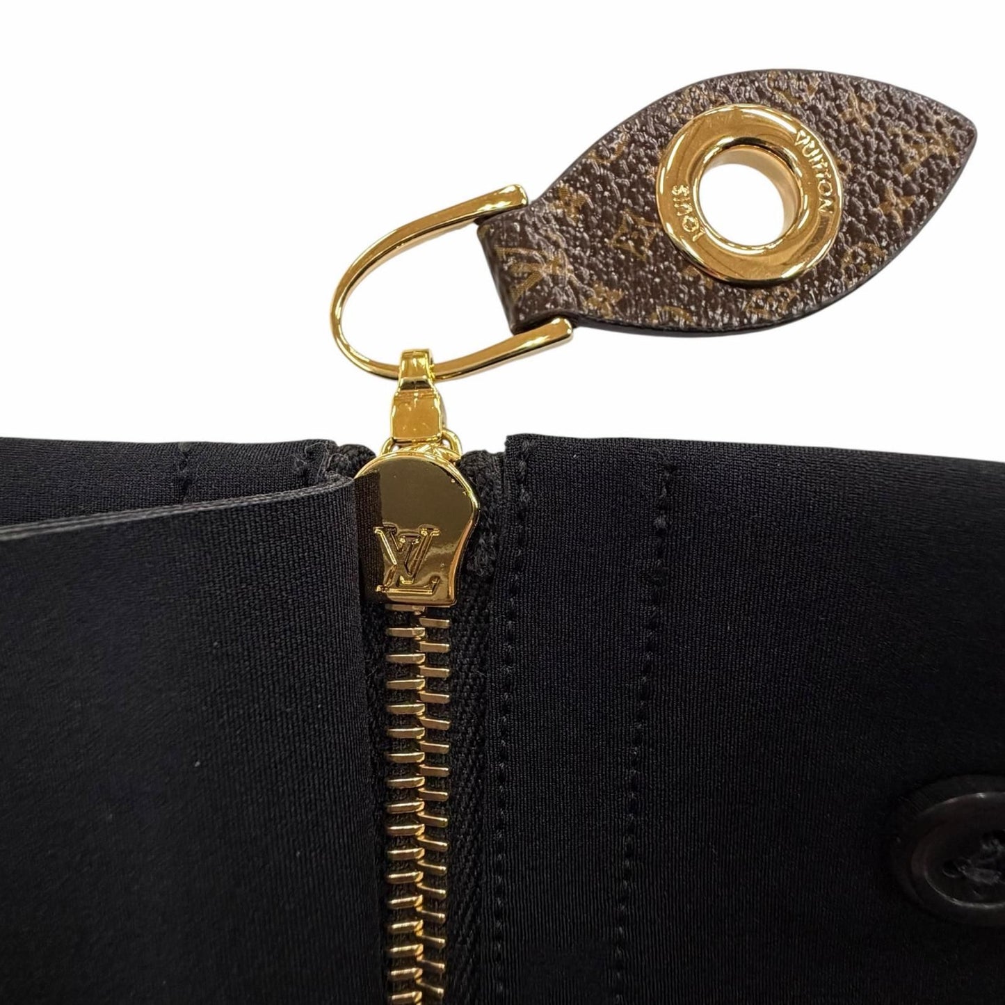 Louis Vuitton Monogram Zip High Waist Stretch Pants Black 40 — view 6