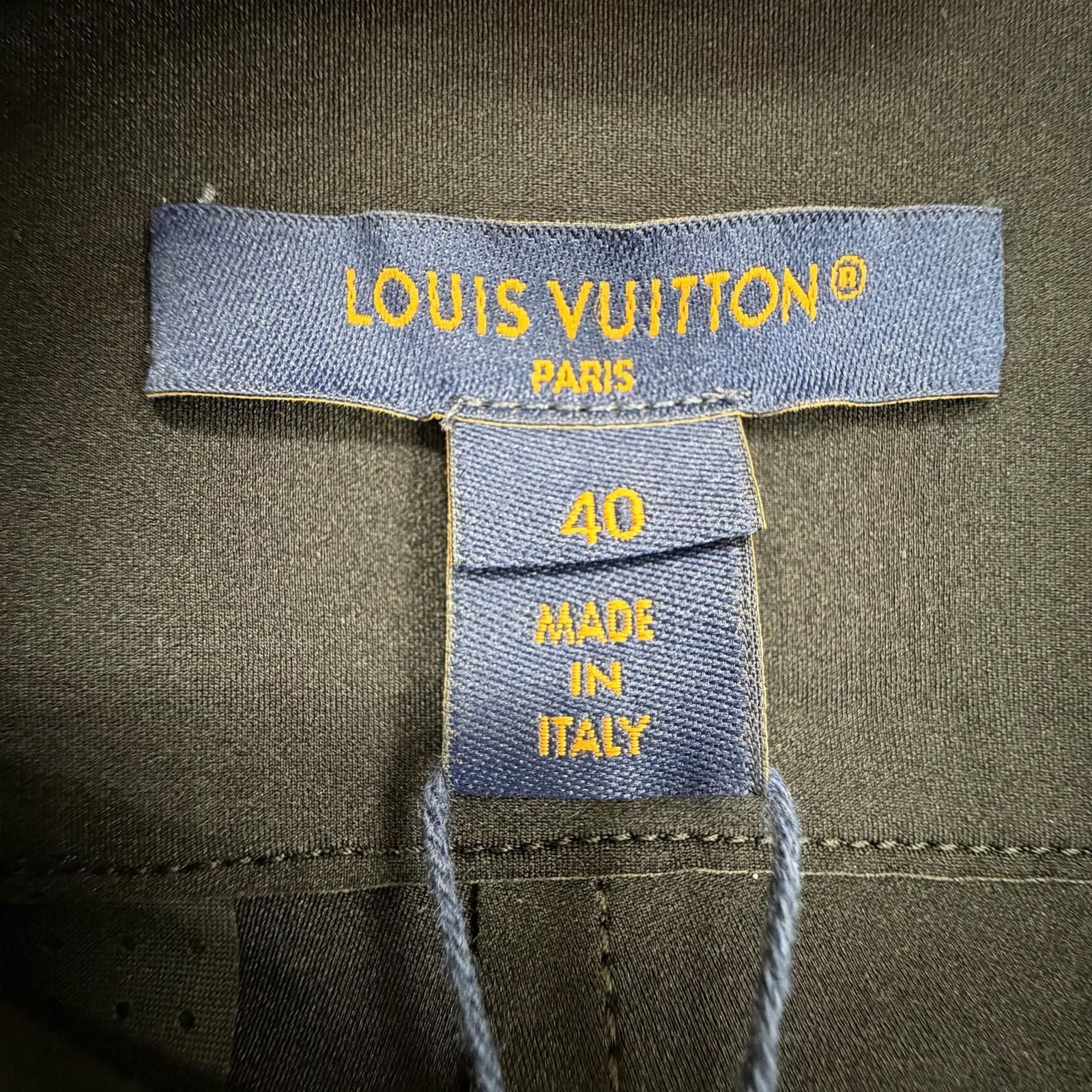 Louis Vuitton Monogram Zip High Waist Stretch Pants Black 40 — view 7