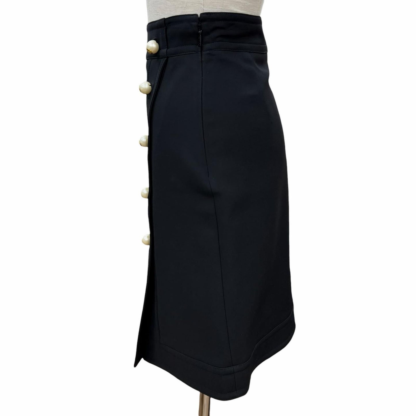 Gucci Wool Silk Interlocking Button Suit Set Black 36 — view 6