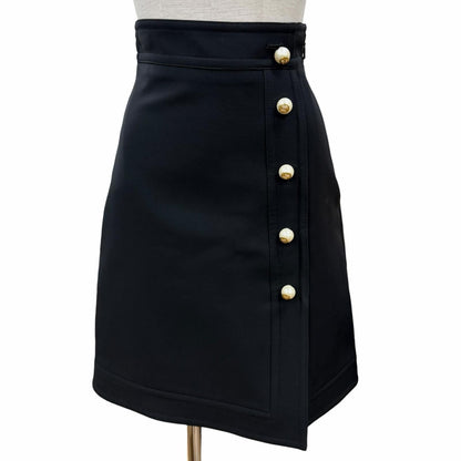 Gucci Wool Silk Interlocking Button Suit Set Black 36 — view 5