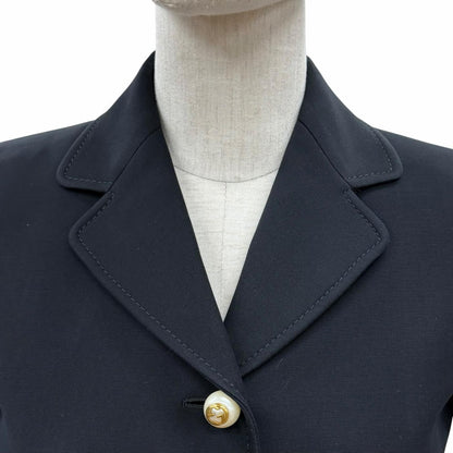 Gucci Wool Silk Interlocking Button Suit Set Black 36 — view 4