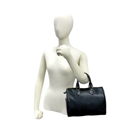 Louis Vuitton Vintage Speedy 25 Epi Leather Boston Bag Noir — view 2