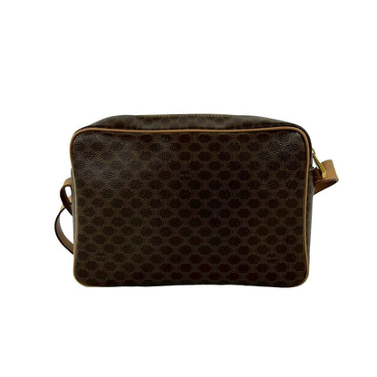 Celine Vintage Macadam Blason Triomphe Pattern Leather Shoulder Bag Pochette — view 3