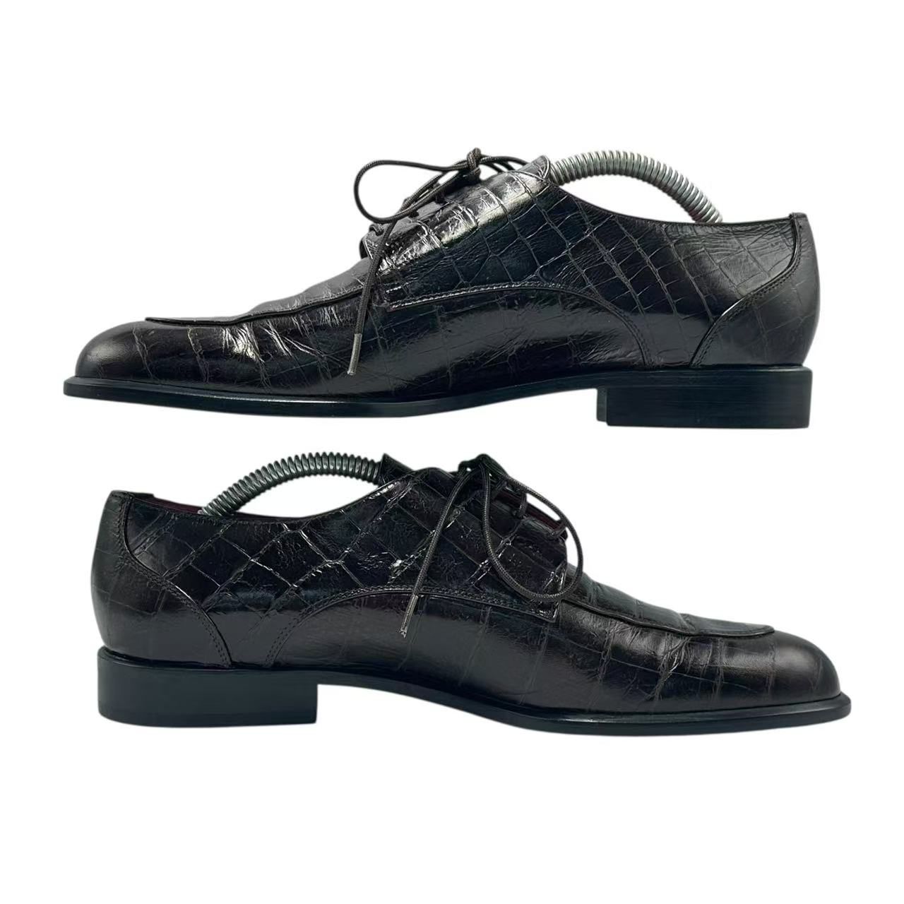 Celine Loafers Leather Croco Pattern 36.5 Brown — view 2