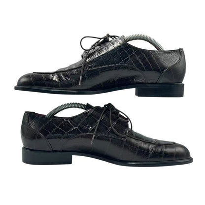 Celine Loafers Leather Croco Pattern 36.5 Brown — view 2
