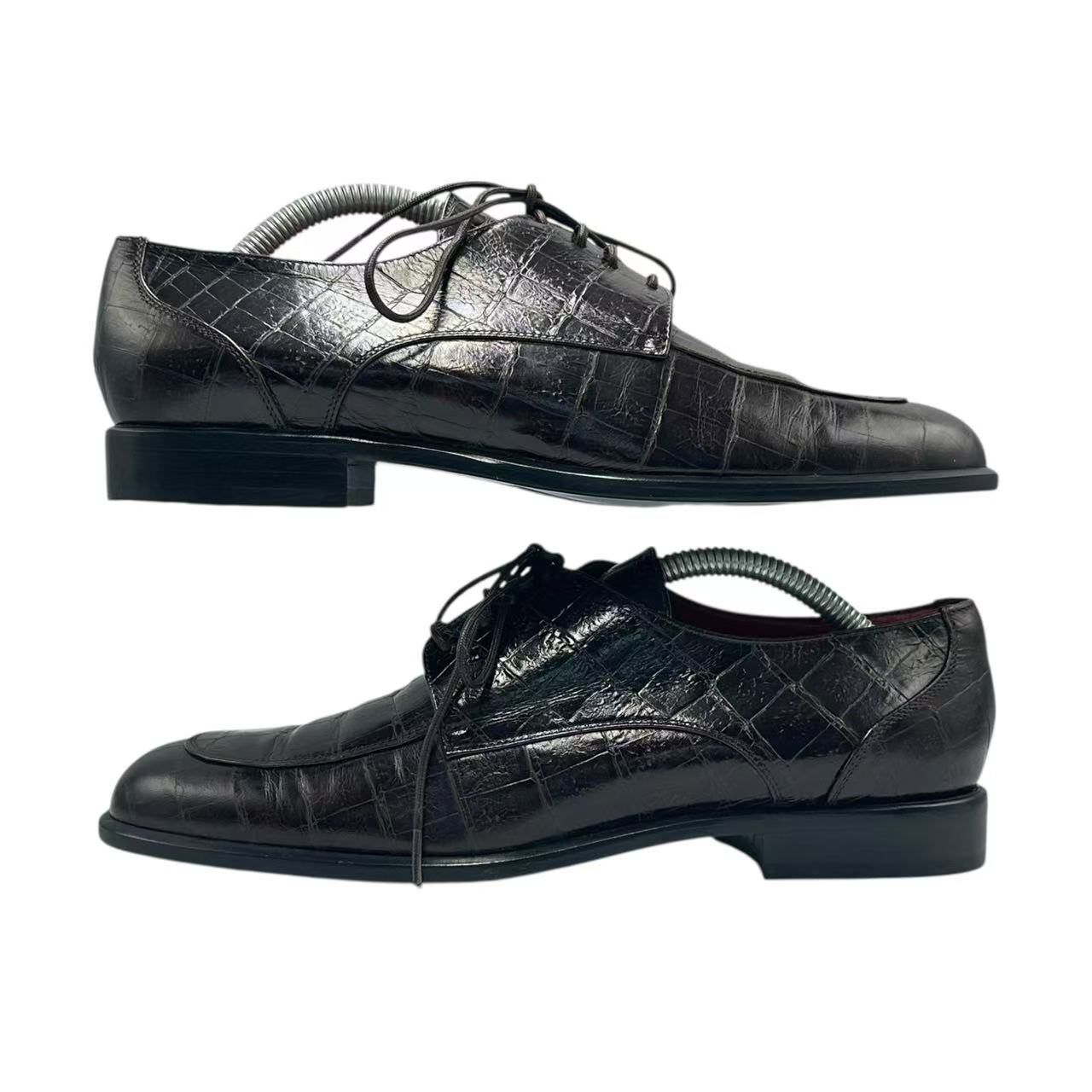 Celine Loafers Leather Croco Pattern 36.5 Brown — view 3