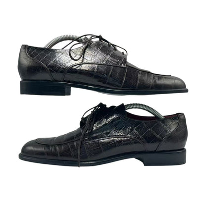 Celine Loafers Leather Croco Pattern 36.5 Brown — view 3
