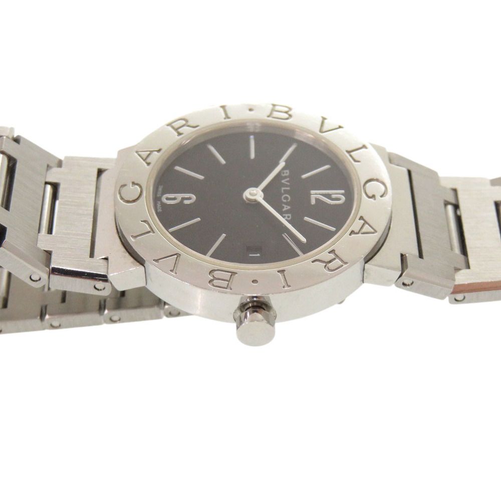 Bvlgari SS Black Quartz Watch Dial — view 6