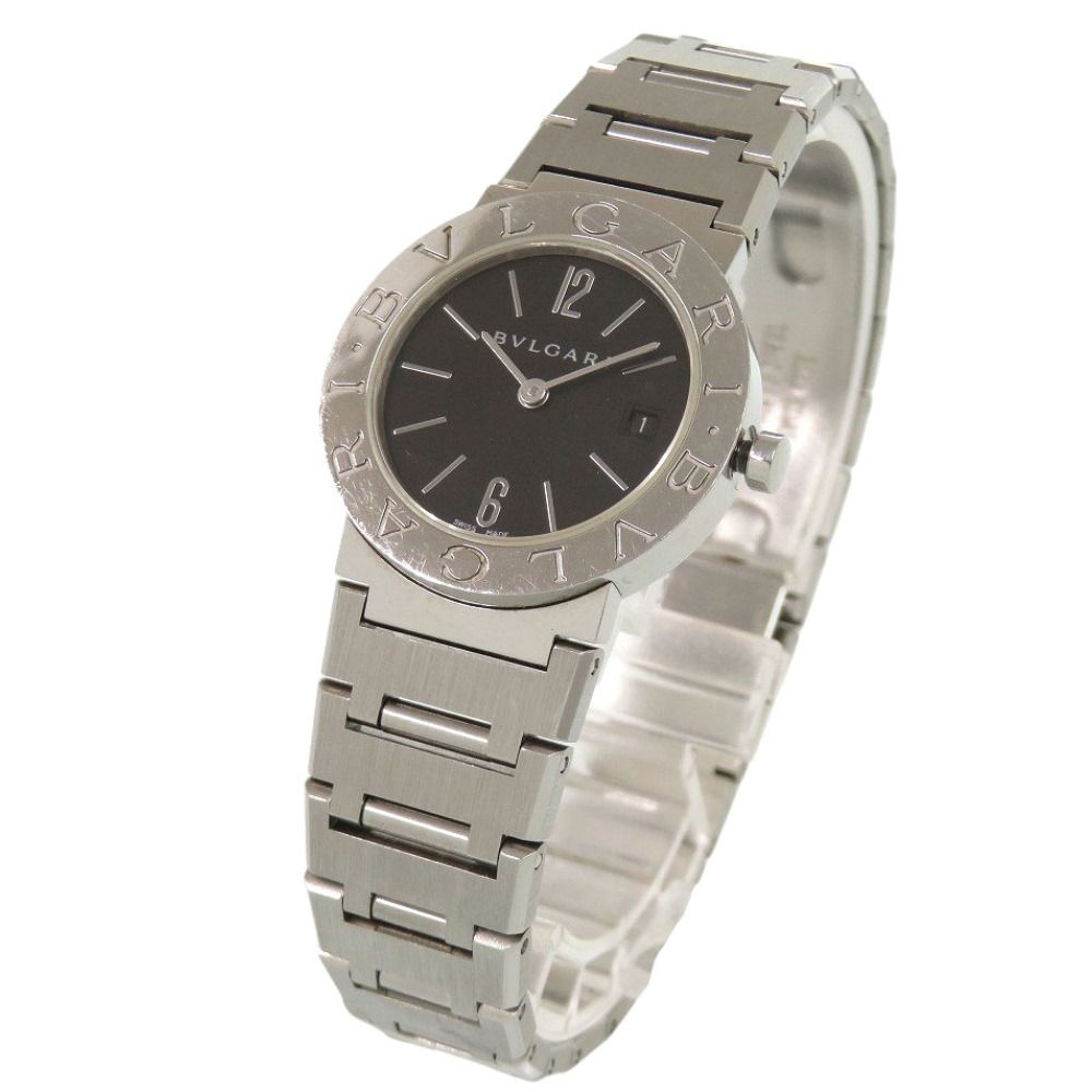 Bvlgari SS Black Quartz Watch Dial — view 5