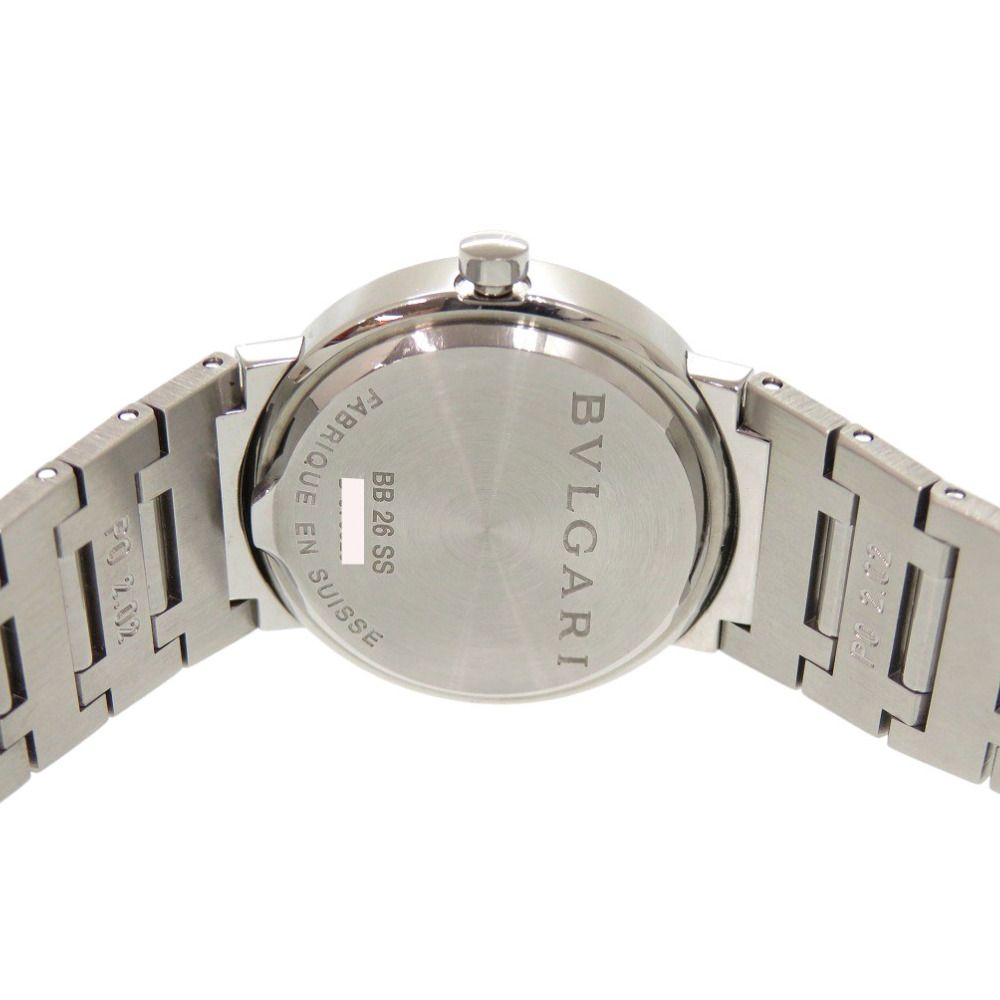 Bvlgari SS Black Quartz Watch Dial — view 3