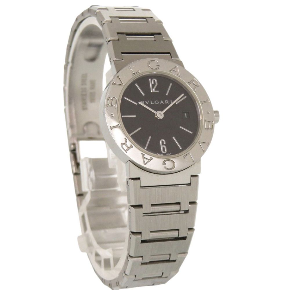 Bvlgari SS Black Quartz Watch Dial — view 4