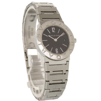 Bvlgari SS Black Quartz Watch Dial — view 4