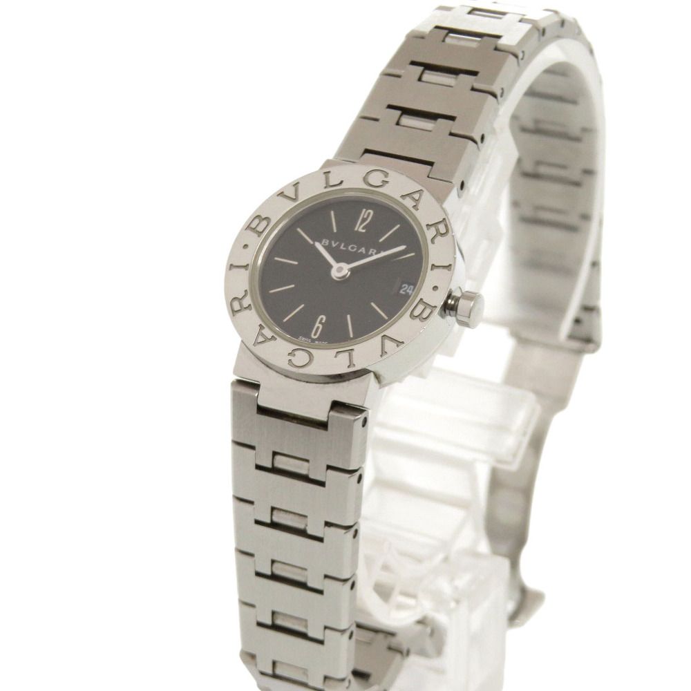 Bvlgari SS Black Quartz Watch Dial — view 4