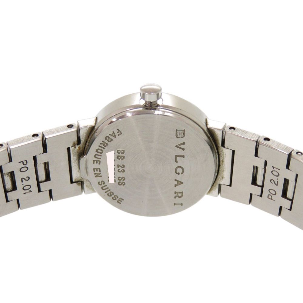 Bvlgari SS Black Quartz Watch Dial — view 3