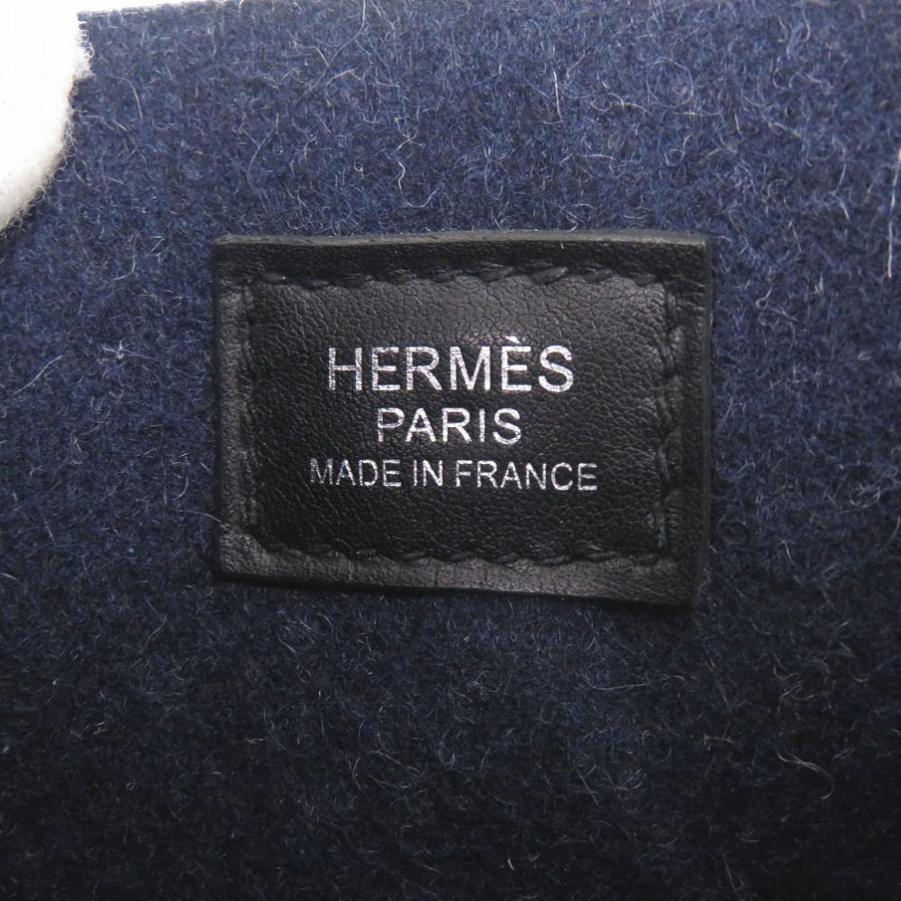 Hermes Evelyne TPM Amazon Felt Swift Blue Nuit Silver Shoulder Bag — view 8