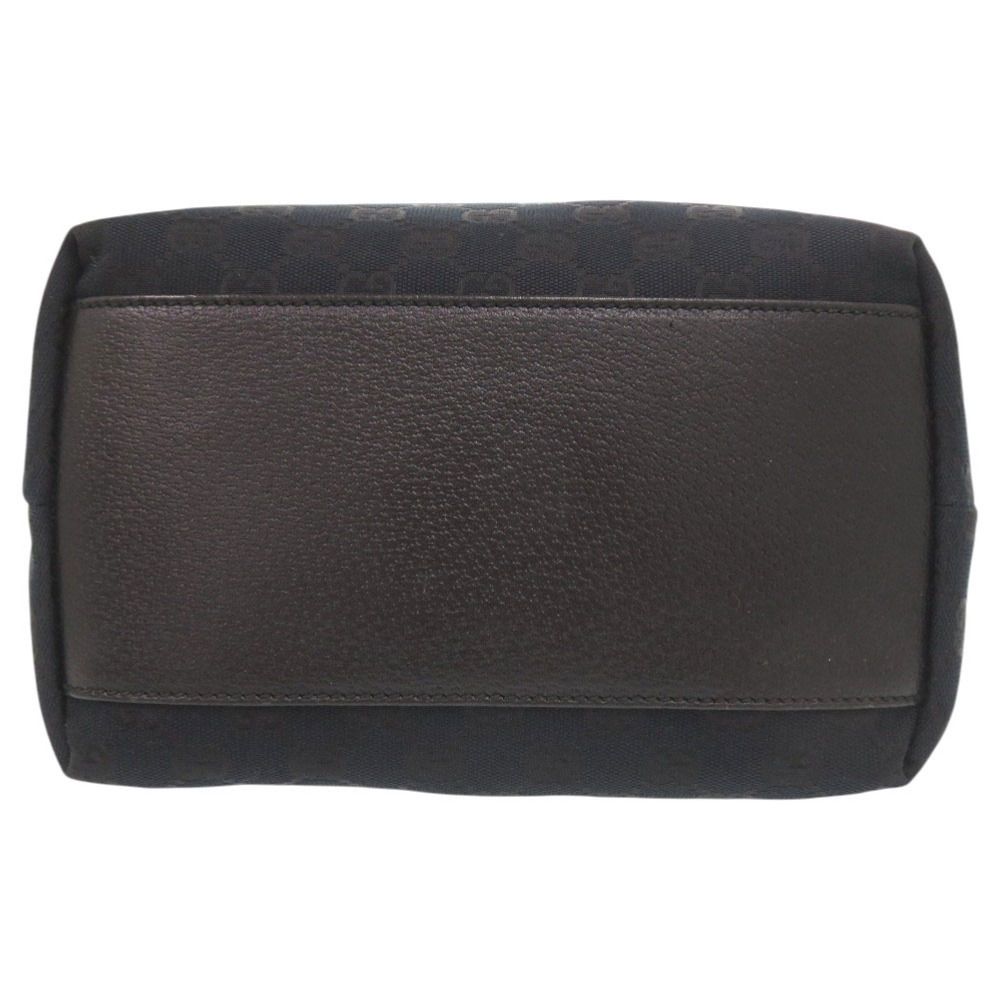 Gucci GG Canvas Leather Black Tote — view 3