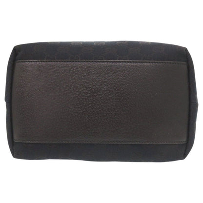 Gucci GG Canvas Leather Black Tote — view 3