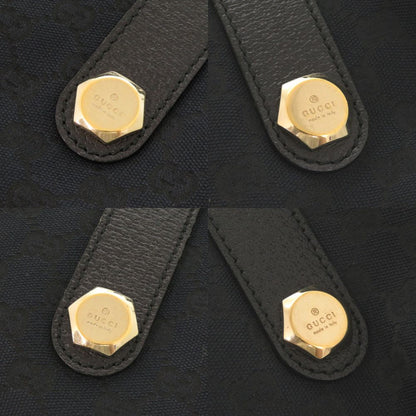 Gucci GG Canvas Leather Black Tote — view 9