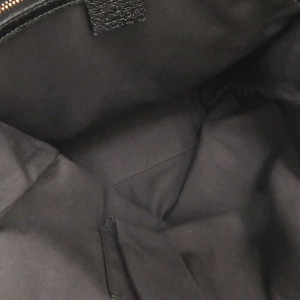 Gucci GG Canvas Leather Black Tote — view 5