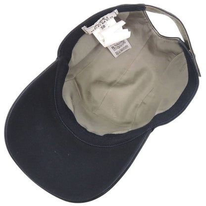 Hermes Nevada Super Cap Cotton Navy Hat — view 3