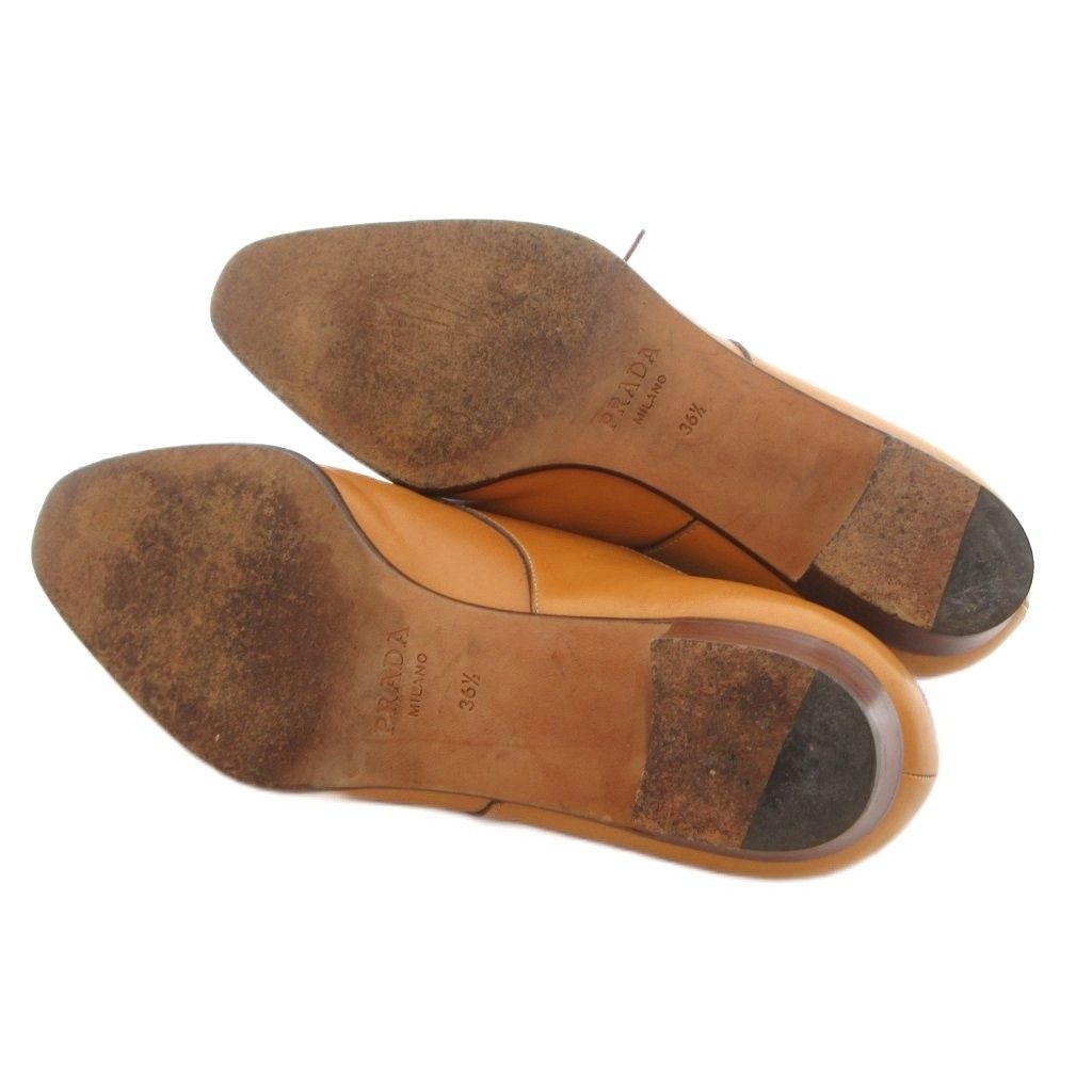 Prada Dress Shoes Derby Tip 36.5 Light Brown — view 5
