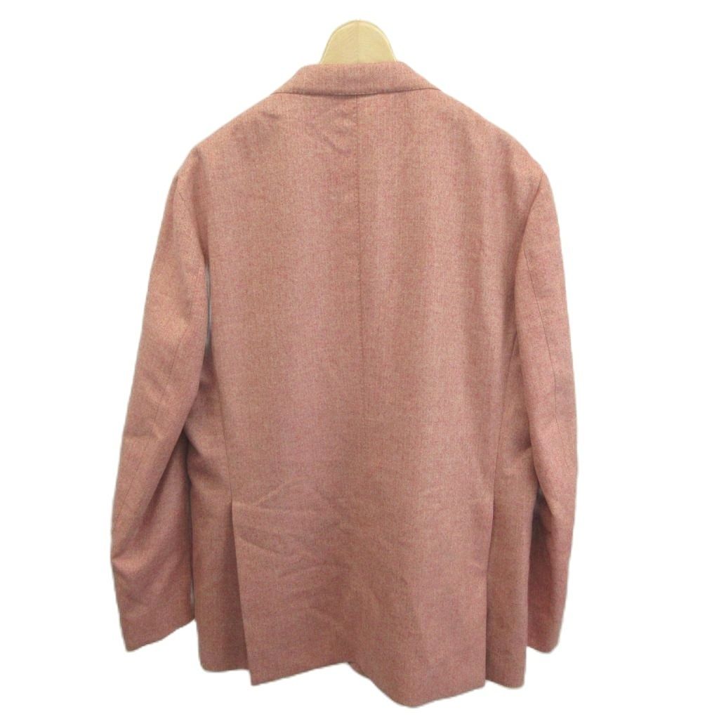 Loro Piana Jacket Wool Pink Long Sleeve Notch Lapel Two Buttons NP — view 2