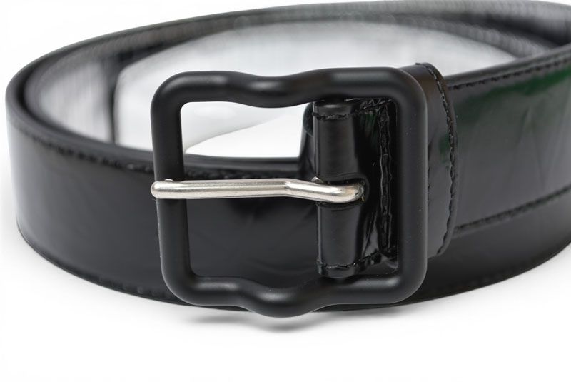 Bottega Veneta Belt Patent Leather 95 cm Black — view 2