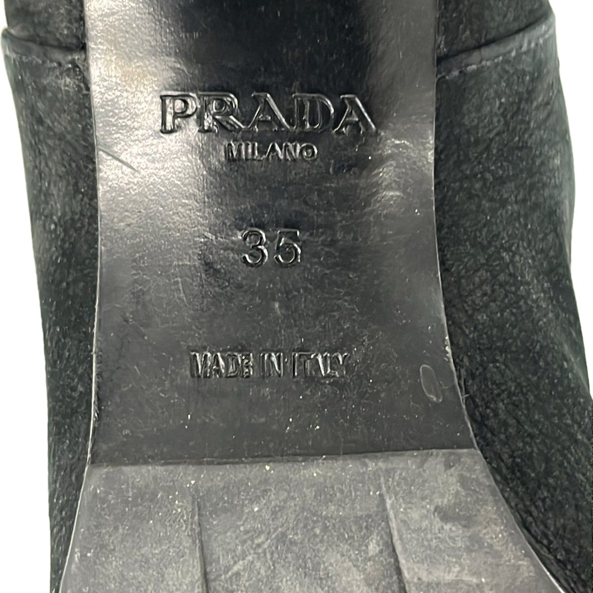 Prada Short Boots 35 Black Side Gore — view 5