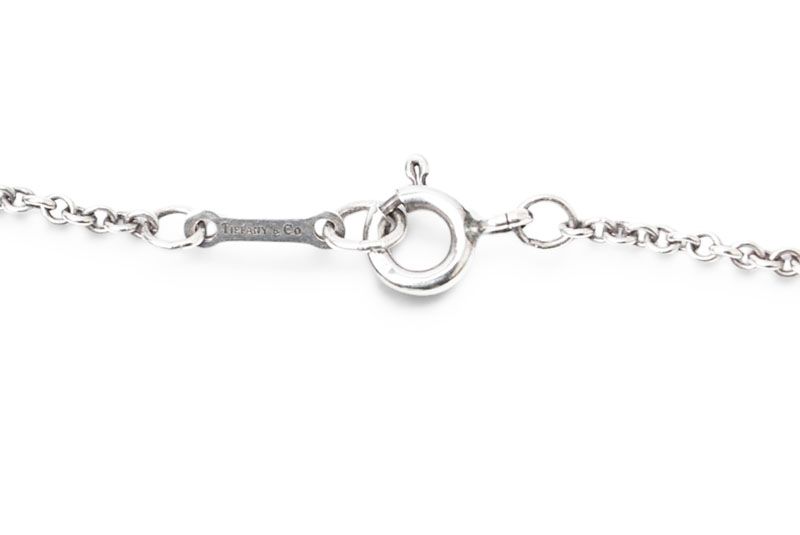 Tiffany & Co Necklace Pendant Silver Elsa Peretti Open Heart Motif Width 2.1 cm — view 3