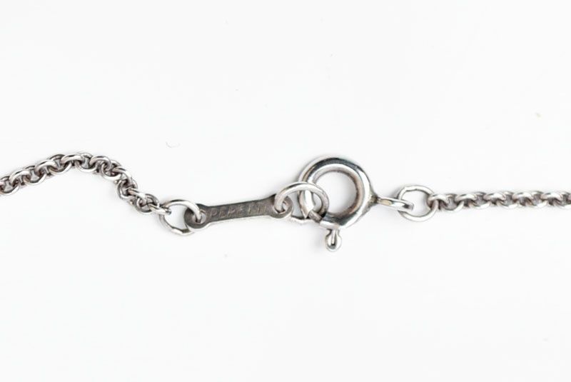 Tiffany & Co Necklace Pendant Silver Elsa Peretti Open Heart Motif Width 2.1 cm — view 4