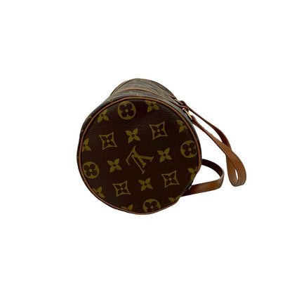 Louis Vuitton Papillon 26 Monogram Leather Drum Boston Bag Brown — view 6