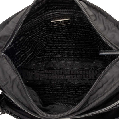 Prada Crossbody Shoulder Bag Black Nylon — view 4