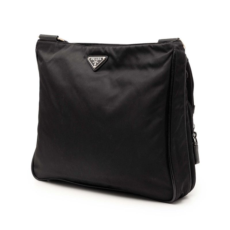 Prada Crossbody Shoulder Bag Black Nylon — view 2