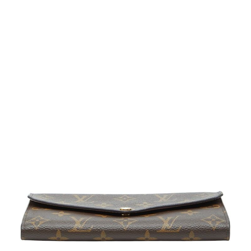 Louis Vuitton Monogram Portefeuille Sarah Wallet Brown Leather — view 3