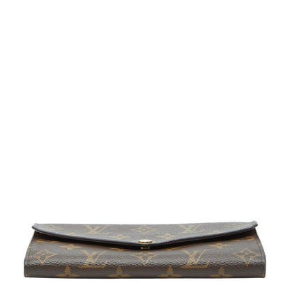 Louis Vuitton Monogram Portefeuille Sarah Wallet Brown Leather — view 3