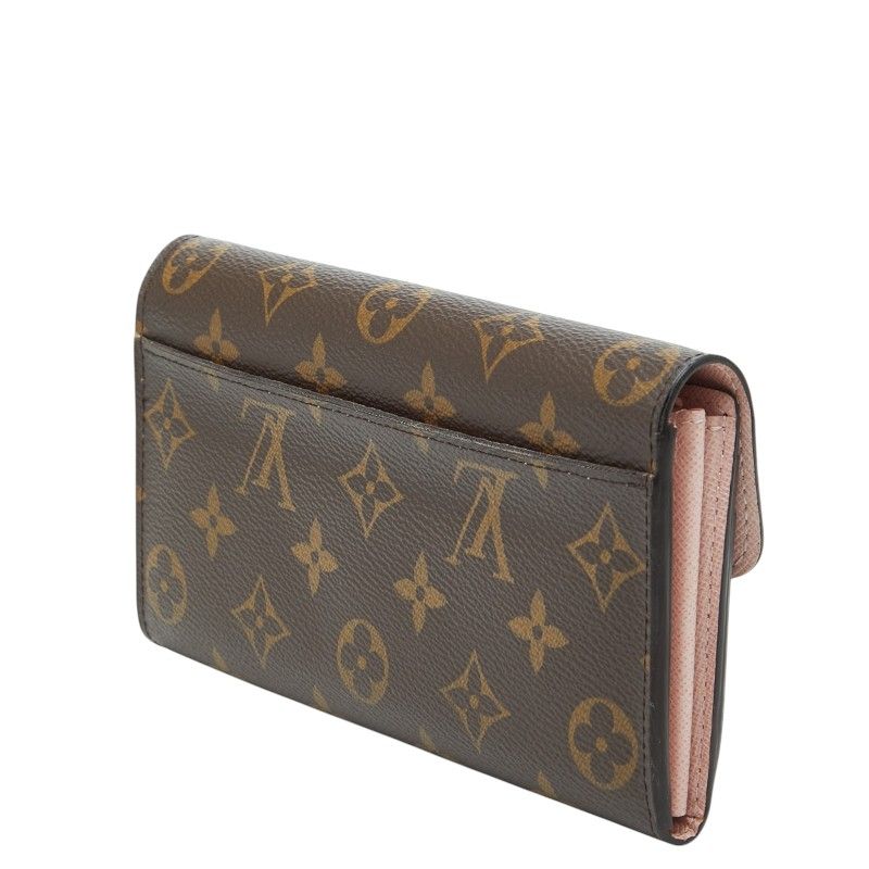 Louis Vuitton Monogram Portefeuille Sarah Wallet Brown Leather — view 2