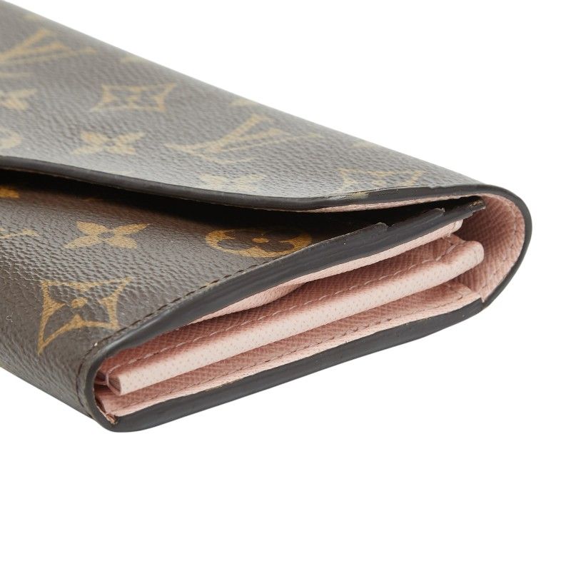 Louis Vuitton Monogram Portefeuille Sarah Wallet Brown Leather — view 4