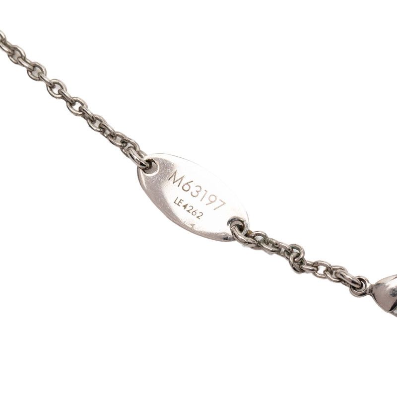 Louis Vuitton Essential Pendant Necklace Silver Metal — view 5