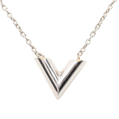 Louis Vuitton Essential Pendant Necklace Silver Metal — view 2