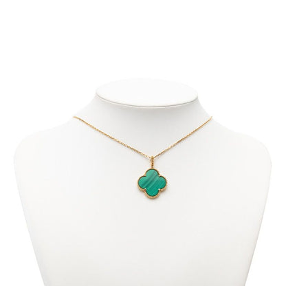 Van Cleef & Arpels Magic Alhambra Long Necklace 1 Motif Green 18k Yellow Gold — view 7