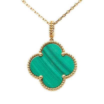 Van Cleef & Arpels Magic Alhambra Long Necklace 1 Motif Green 18k Yellow Gold — view 2