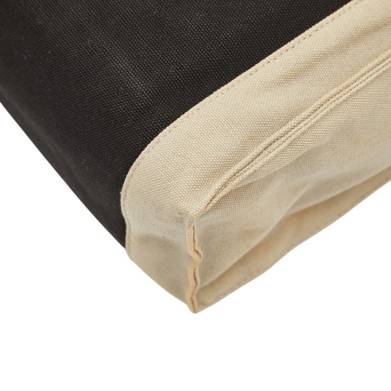 Hermes Tapidocell Clutch Black Beige Cotton — view 6