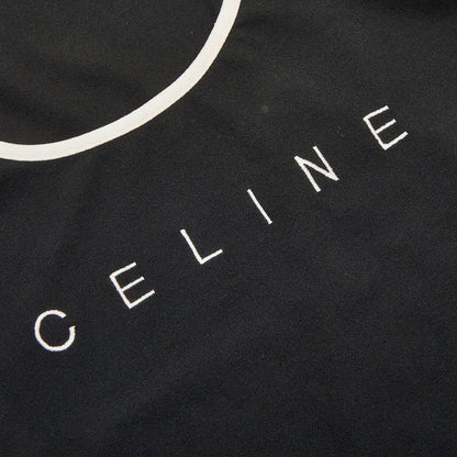Celine Logo Tank Top Camisole 38 Black White Polyester Nylon — view 3