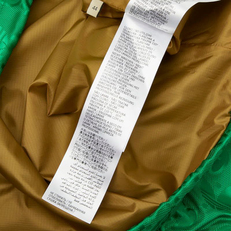 Gucci Adidas Macro GG Half Zip Anorak Jacket 44 Green Nylon Polyester Rayon — view 7