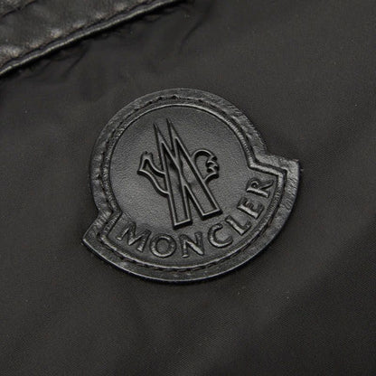 Moncler le Millet Millais Down Jacket Vest 1 Black Nylon Leather Feather — view 4