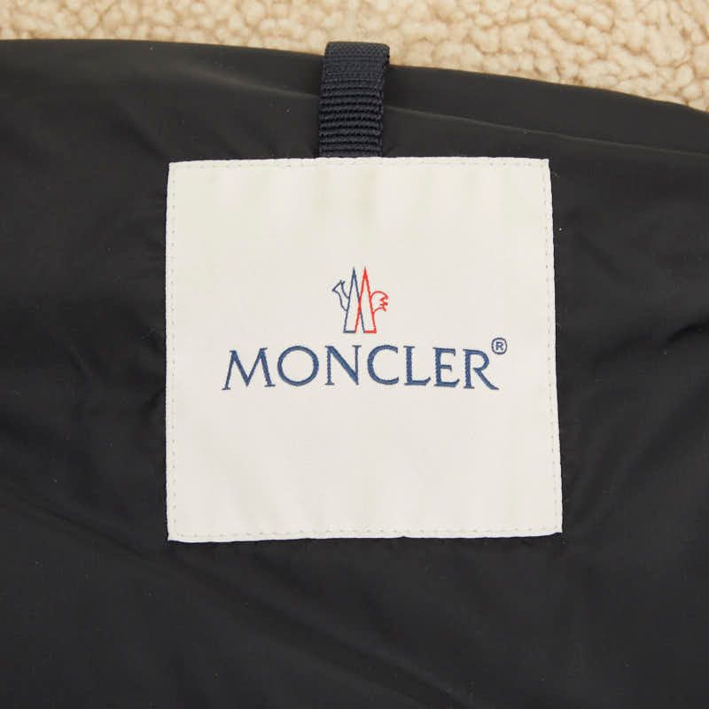 Moncler le Millet Millais Down Jacket Vest 1 Black Nylon Leather Feather — view 5