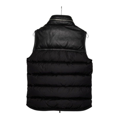 Moncler le Millet Millais Down Jacket Vest 1 Black Nylon Leather Feather — view 2