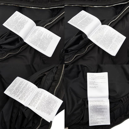 Moncler le Millet Millais Down Jacket Vest 1 Black Nylon Leather Feather — view 9