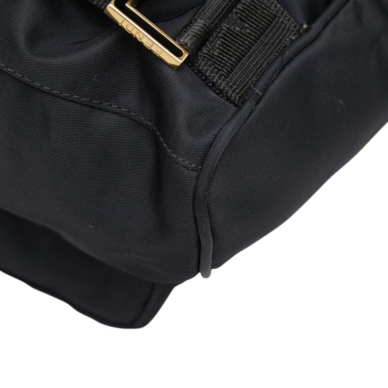 Fendi Backpack Black Nylon Leather — view 7